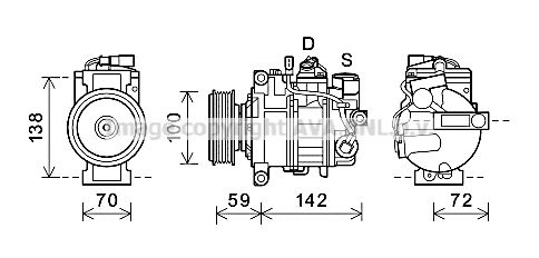 AVA QUALITY COOLING Компрессор, кондиционер AIAK388